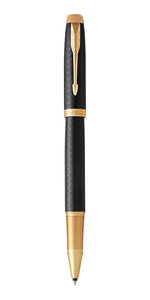 PARKER IM Premium Stylo roller Noir Recharge noire pointe fine Coffret cadeau