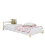 Lit enfant DREAMY 80 x 180 - blanc et naturel