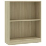 vidaXL Bibliothèque Chêne sonoma 60x24x76 cm Bois d'ingénierie