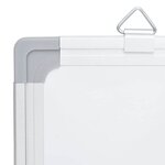 vidaXL Tableau blanc magnétique pliable 100x80x1 7 cm aluminium