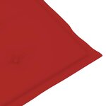 vidaXL Chaise longue d'extérieur repose-pied et coussin Acacia solide