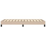 vidaXL Cadre de lit Cappuccino 100x200 cm Similicuir