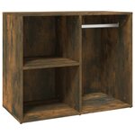 vidaXL Armoire de dressing Chêne fumé 80x40x65 cm Bois d'ingénierie