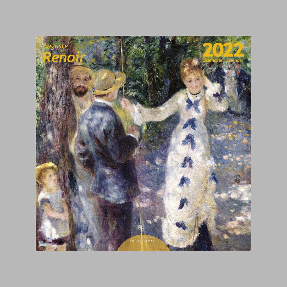 Calendrier 2022 mural 30x30 cm Le Chat dans l'Art - La Poste