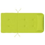vidaXL Coussins de chaise verts lumineux Vert lumineux Polyester Moyen