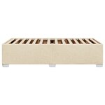vidaXL Cadre de lit Crème 80x200 cm Tissu