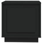 vidaXL Tables de chevet 2 Pièces noir 44x35x45 cm bois d'ingénierie