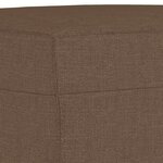 vidaXL Ensemble de canapés 3 Pièces avec coussins Marron Tissu