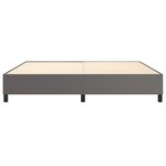 vidaXL Cadre de lit Gris 200x200 cm Similicuir
