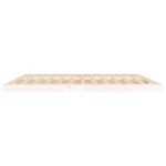 vidaXL Cadre de lit blanc 200x200 cm bois de pin massif