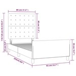 vidaXL Cadre de lit avec tête de lit Cappuccino 80x200 cm Similicuir