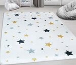 Tapis enfant Etoile 120 x 160 cm - Ecru