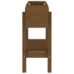 vidaXL Lit surélevé de jardin marron miel 101x30x69 cm bois pin massif