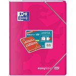 Cahier piqûre EASYBOOK MAX 24 X 32 cm 96p 90g grands carreaux coloris aléatoire OXFORD