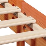 vidaXL Cadre de lit sans matelas cire marron 120x200cm bois pin massif