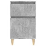 vidaXL Table de chevet gris béton 40x35x70 cm