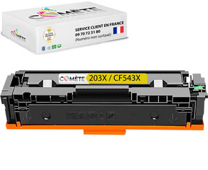 1 toner compatible hp 203x cf542x jaune