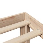 vidaXL Cadre de lit avec tête de lit 140x190 cm bois de pin massif