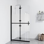 vidaXL Paroi de douche pliable Verre ESG demi-dépoli 120x190 cm