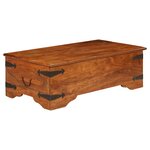 vidaXL Table basse Bois d'acacia solide avec finition miel 110x55x35cm