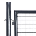 vidaXL Portal de jardin maille anthracite 500x175 cm acier galvanisé