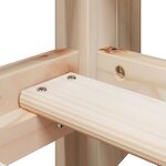 vidaXL Lit superposé avec toit 75x190 cm bois de pin massif