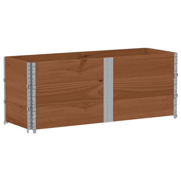 vidaXL Jardinière marron 150x50 cm bois massif de pin