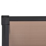 vidaXL Auvent de porte Noir 239x90 cm Polycarbonate