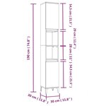 vidaXL Ensemble de meubles salle de bain 3 Pièces noir bois d'ingénierie
