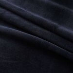 vidaXL Rideaux occultants avec anneaux 2 Pièces Velours Noir 140x225 cm