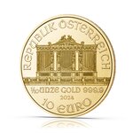Pièce de monnaie 10 euro Autriche 2024 1/10 once or – Philharmonique