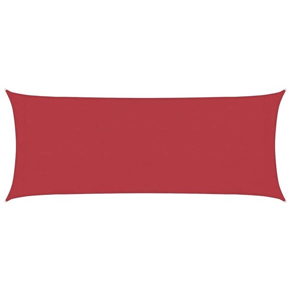 vidaXL Voile d'ombrage 160 g/m² Rouge 2x4 5 m PEHD