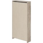 Meuble à chaussures 4 portes chêne et blanc 75 x 24 x 154 cm