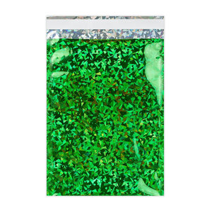 Lot de 100 sachet alu holographique vert 450x320 mm