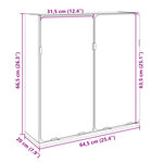 vidaXL Armoire de salle de bain à miroir chêne sonoma bois ingénierie