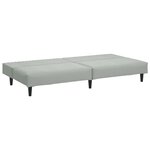 vidaXL Ensemble de canapés 2 Pièces gris clair velours