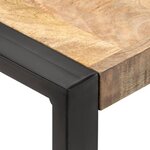 vidaXL Table de salle à manger 70x70x75cm Bois de manguier massif brut
