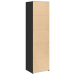 vidaXL Buffet haut noir 50x41x185 cm bois d'ingénierie