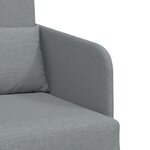 vidaXL Canapé-lit 2-en-1 Gris clair 65x80x83 cm Tissu