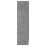 vidaXL Bibliothèque Gris béton 82 5x30 5x115 cm Bois d'ingénierie