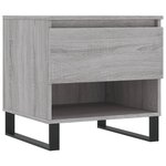 vidaXL Tables basses 2 Pièces sonoma gris 50x46x50 cm bois d'ingénierie