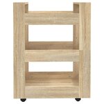 vidaXL Chariot de cuisine Chêne sonoma 60x45x80 cm Bois d'ingénierie