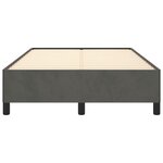 vidaXL Cadre de lit gris foncé 120x190 cm velours