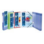 Chemise À Élastiques 3 Rabats Polypropylène Translucide Krea Cover - A4 - Bleu - X 25 - Exacompta