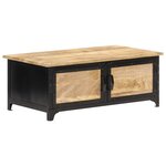 vidaXL Table basse 90x50x35 cm Bois solide de manguier