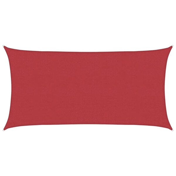 vidaXL Voile d'ombrage 160 g/m² Rouge 4x7 m PEHD
