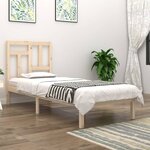 vidaXL Cadre de lit bois de pin massif 90x190 cm simple