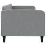vidaXL Lit de repos gris clair 80x200 cm tissu