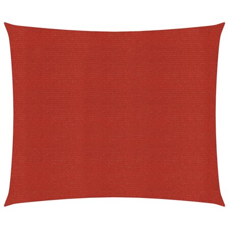 vidaXL Voile d'ombrage 160 g/m² Rouge 4 5x4 5 m PEHD