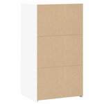 vidaXL Buffet blanc 50x41x93 cm bois d'ingénierie